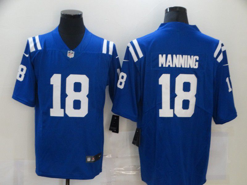 Men Indianapolis Colts #18 Manning Blue Nike Vapor Untouchable Limited 2020 NFL Nike Jerseys->indianapolis colts->NFL Jersey